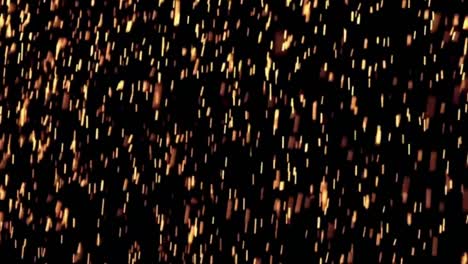 el fuego que cae brilla gráficos de movimiento con fondo nocturno