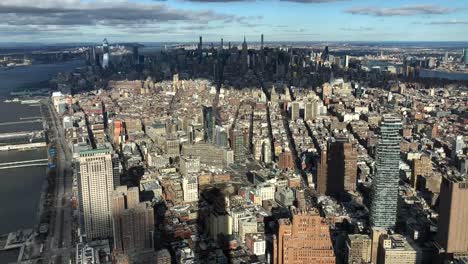 manhattan nueva york desde lo alto de lapso de tiempo