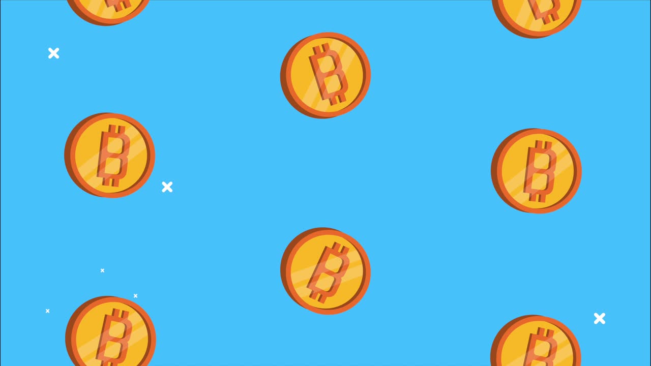 bitcoin blockchain rain animation pattern