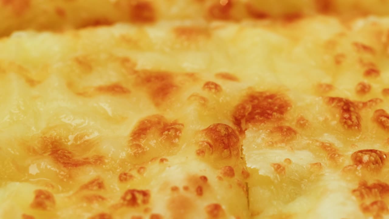 Primo piano di Khachapuri Adjarian
