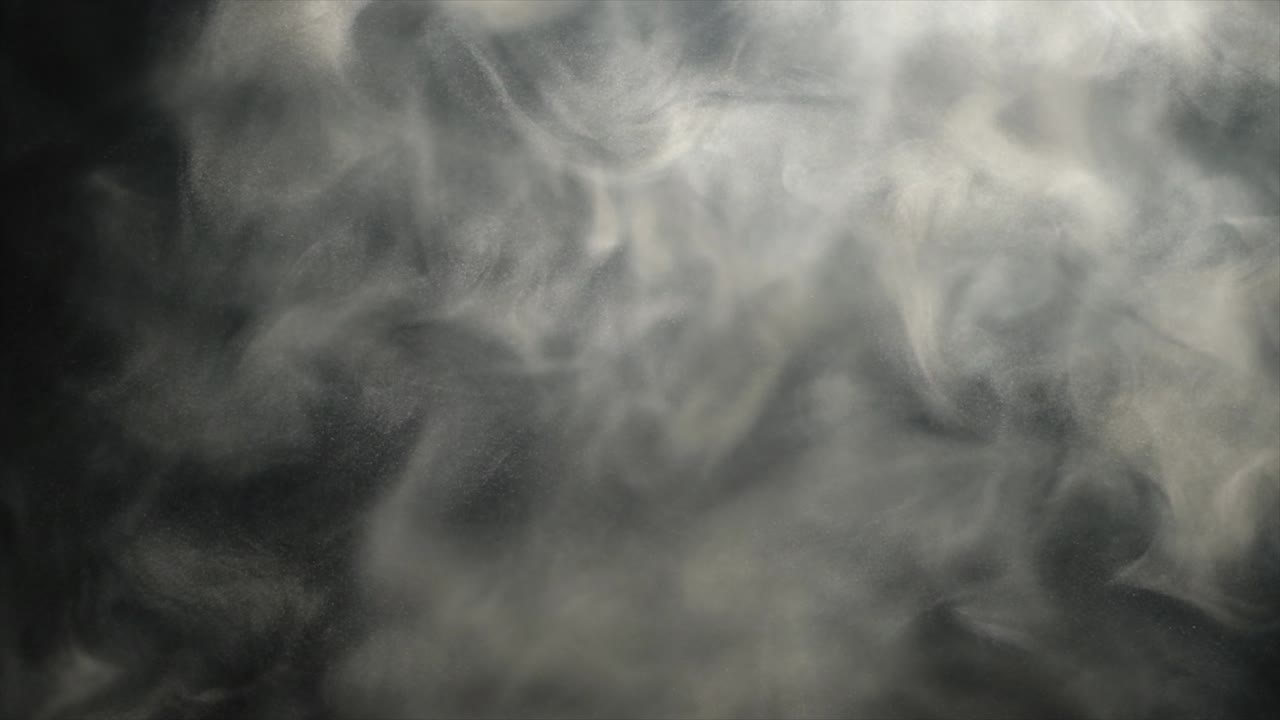 黒い背景の煙や霧を変形させる - 湿度と空気のコンセプト