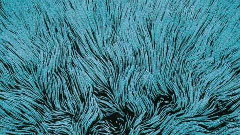 arte 3d abstracto con líneas azules y negras