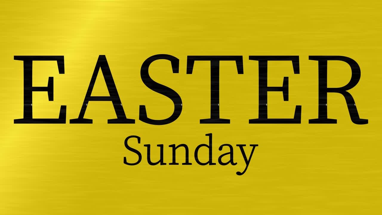 Domenica di Pasqua evento animazione testo motion graphics