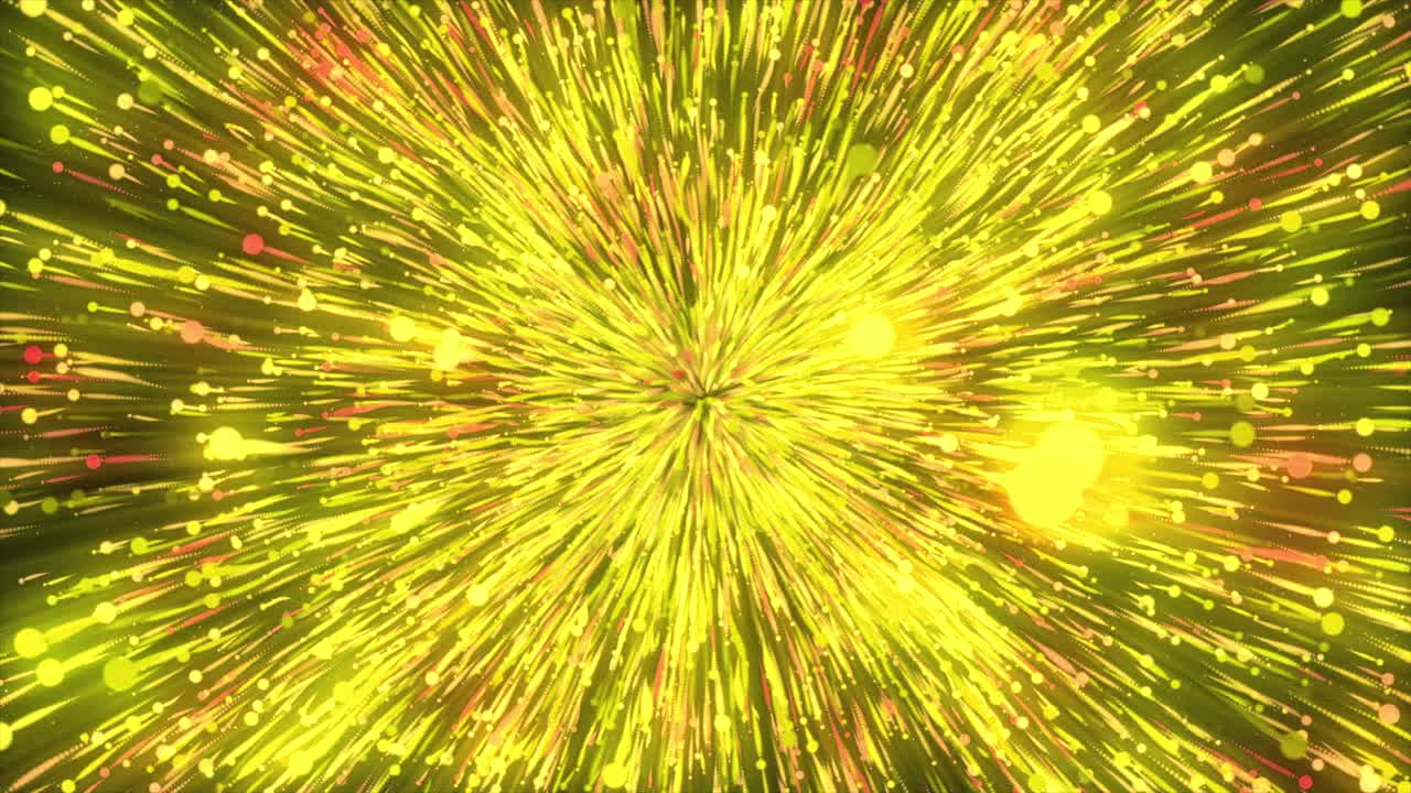 빛과 색의 추상적인 폭발