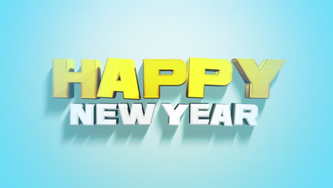 texto colorido feliz año nuevo en color degradado azul 4