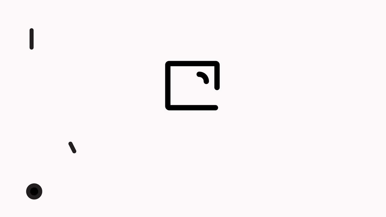 알파와 함께 스마트 학습 스위트 라인 아이콘 애니메이션