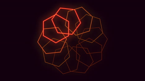 vibrant 3d geometric pattern creates illusion of movement