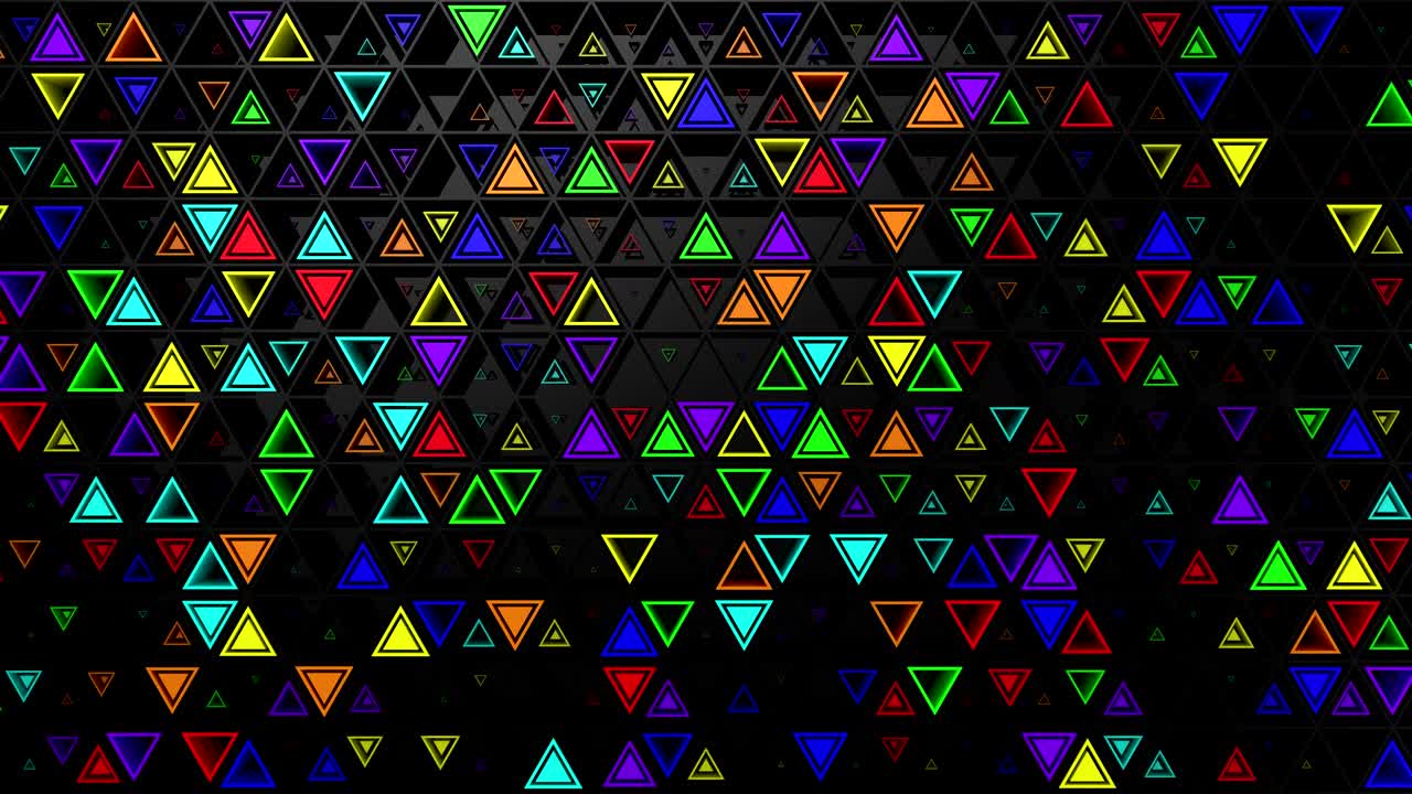 el fondo de los triángulos