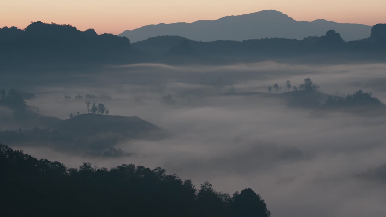 Misty Sunrise Mountain Valley