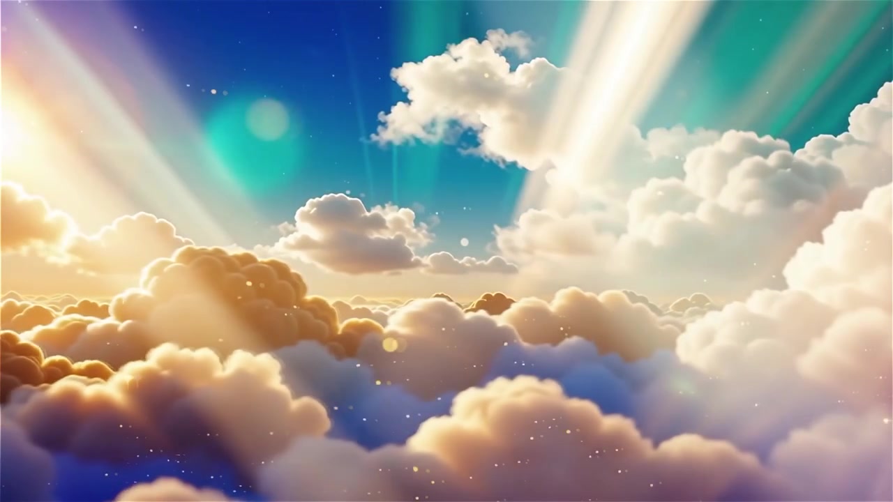Sfondo di Adorazione Cristiana con Luce Celeste