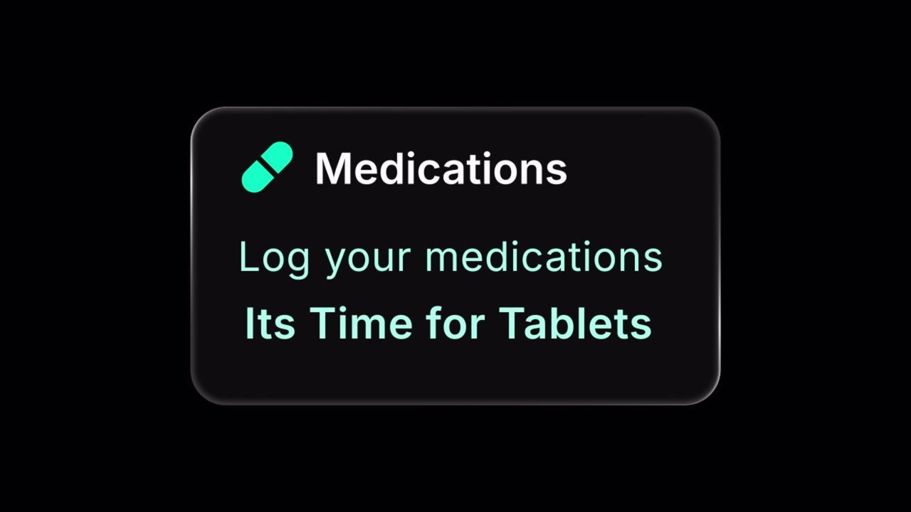 Liquid Glass Medication Reminder Widget