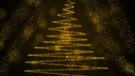 Weihnachtsbaum-Aus-Bokeh-partikeln-Feiertage-Und-Weihnachtshintergrund-Nahtlose-Loopable-Animation