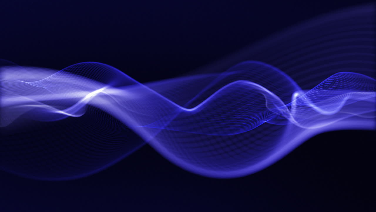 Minimal Blue Wave Animation – Smooth Calm Flowing Lines