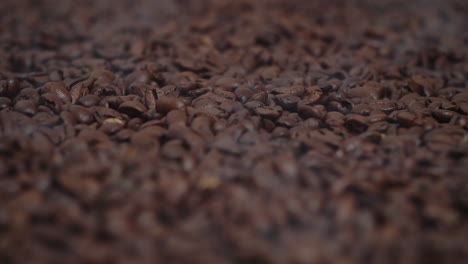 granos de café en la fábrica