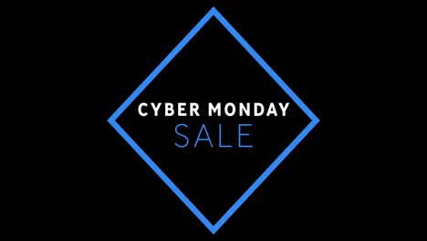 Texto-De-Venta-De-Cyber-Monday-Blanco-Y-Azul-Que-Aparece-Contra-Una-Pantalla-Negra