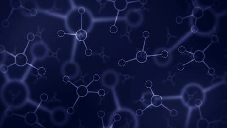 estructura molecular. tecnología de alta tecnología de la ingeniería genética. biología, genética, química. molécula en animación de bucle. concepto de tecnología médica.