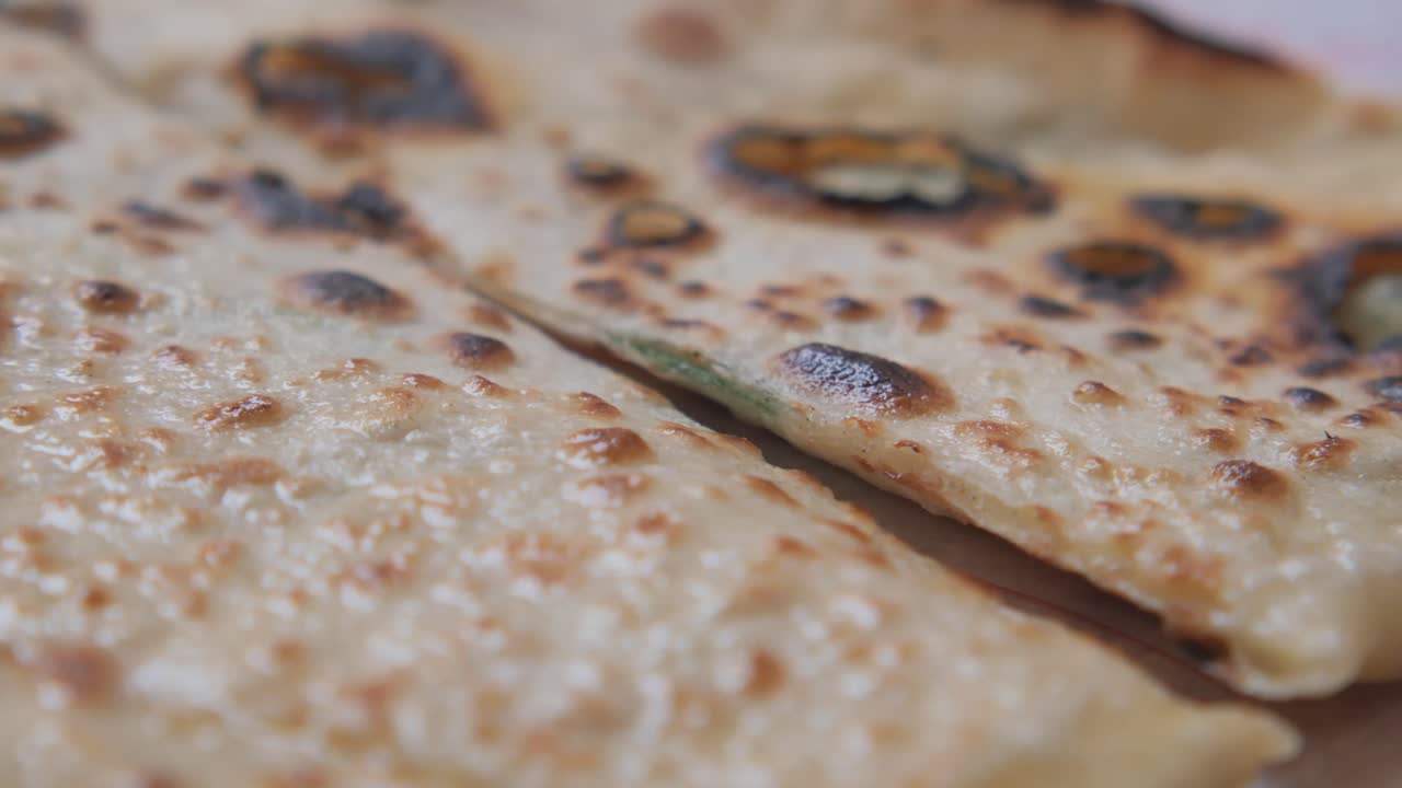 Primo piano di paratha