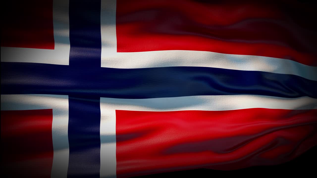 노르웨이 발이 바람에 흔들리는 현실적인 4k 국가 발