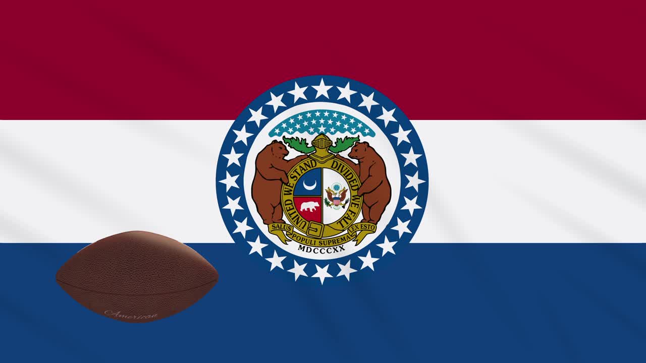 미주리 발이 흔들리고 아메리칸 볼 공이 회전하고, 루프