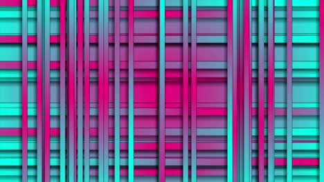 video de animación con rayas abstractas de color rosa y turquesa