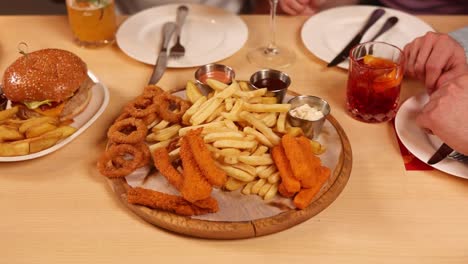 friends enjoying a delicious meal together