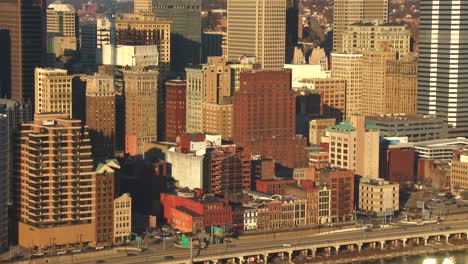 Freeways-cross-downtown-Pittsburgh-Pennsylvania-at-dusk-1