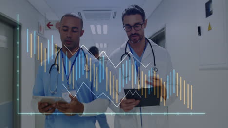 animation of digital data processing over diverse doctors