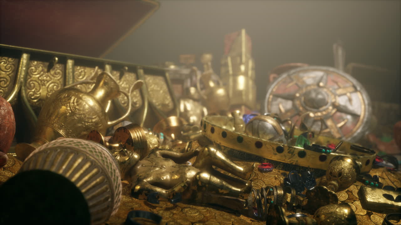 신비로운 오래된 나무 보물이 열렸습니다.