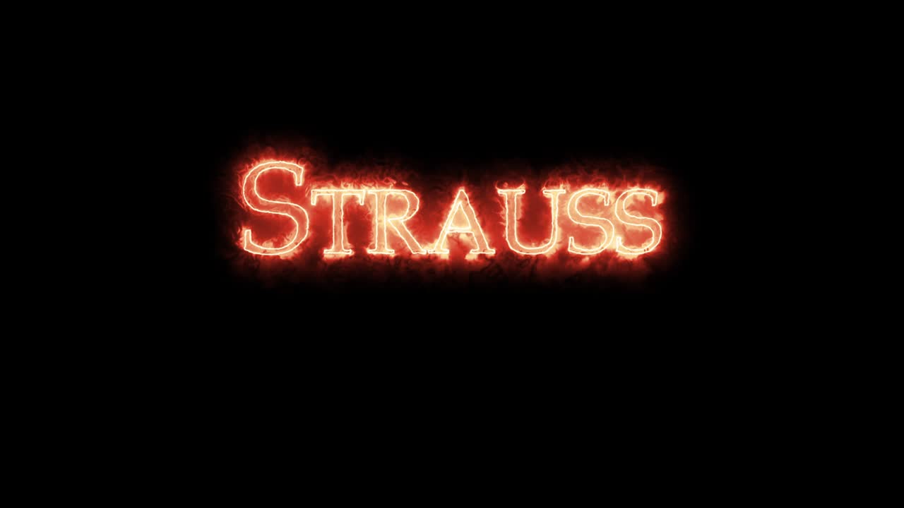 strauss escrito con fuego.
