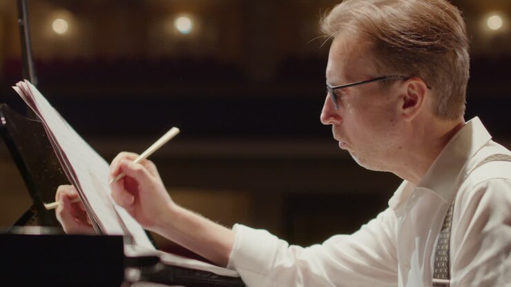 Pianist Composing Music