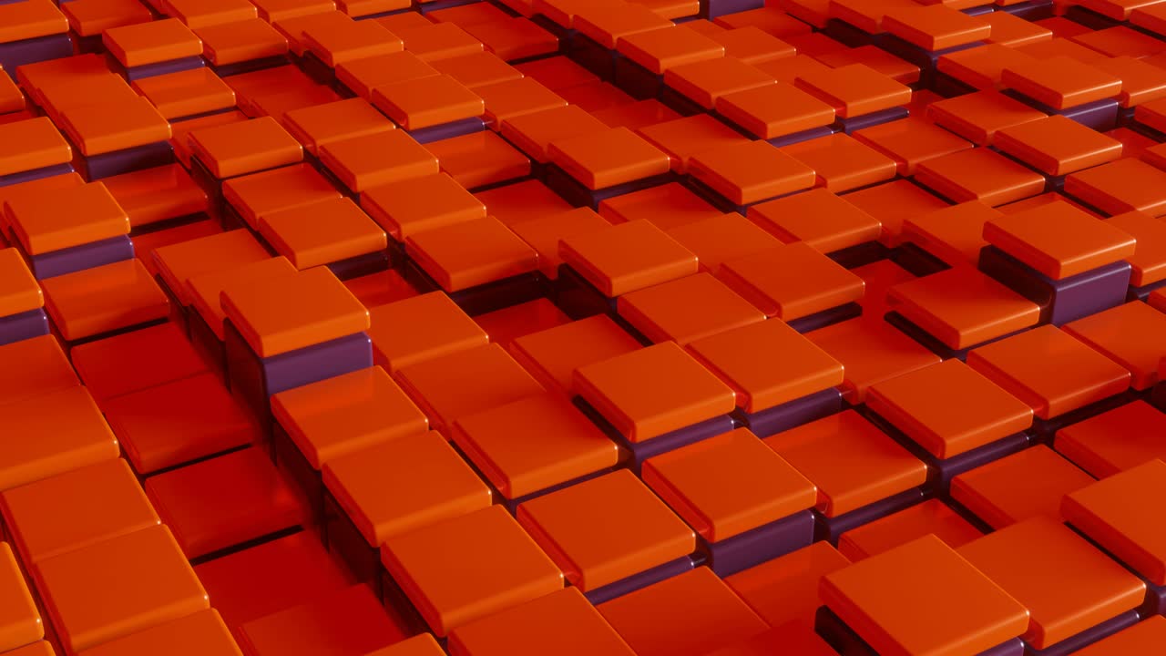 representación 3d de fondo animado abstracto con elementos multicolores. bucle sin costuras animación 3d moderna y satisfactoria