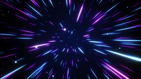 hyperspace neon speed lines