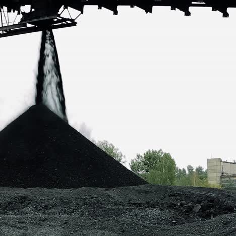 heap of coal outdoors