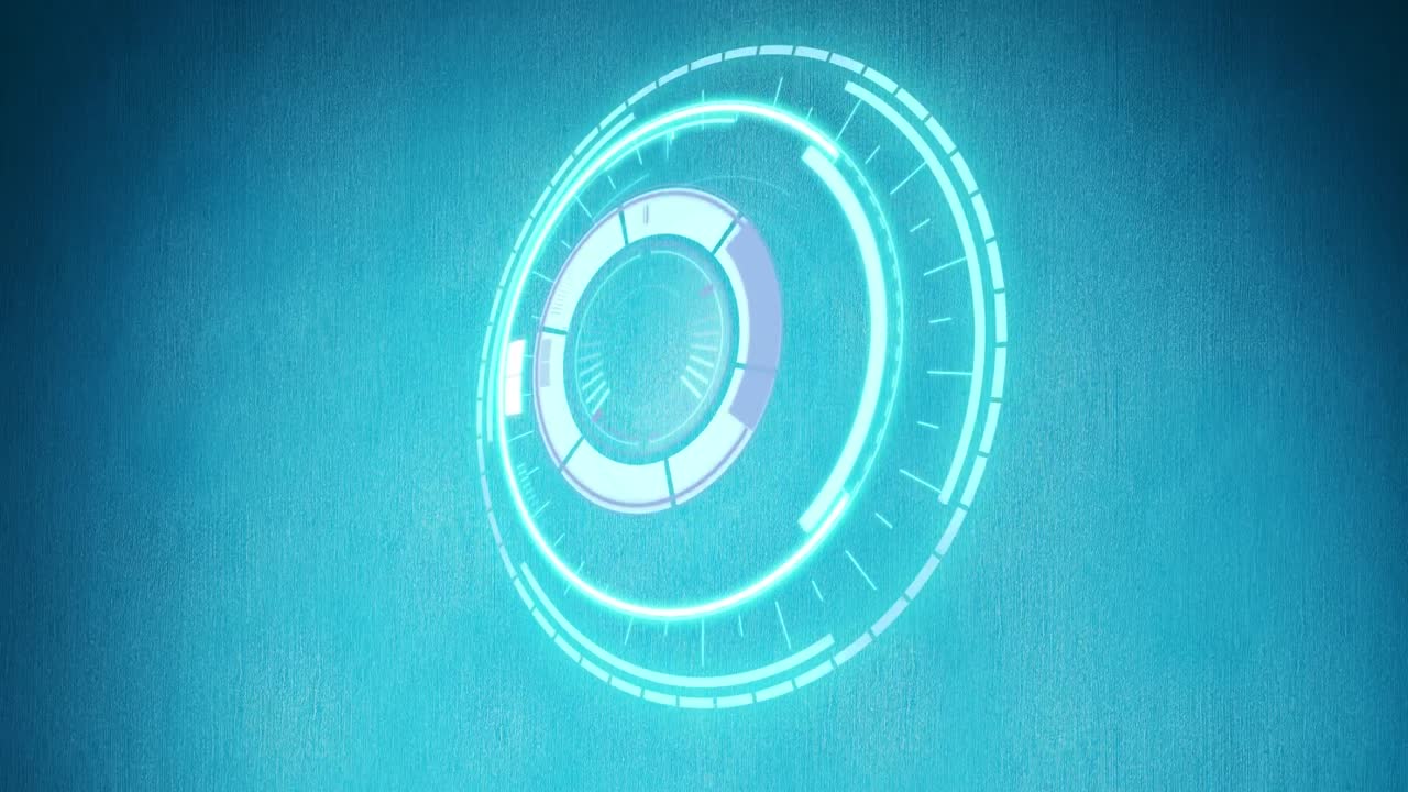 animación del reloj azul sobre fondo azul