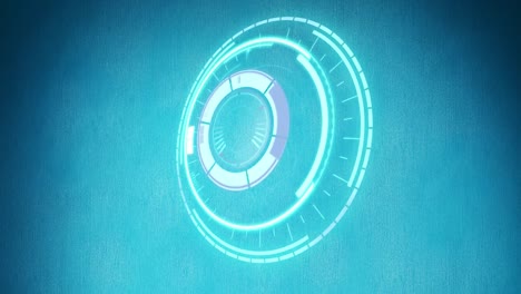Animation-Einer-Blauen-Uhr-Auf-Blauem-Hintergrund