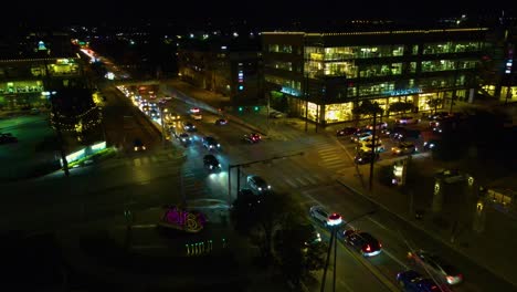 austin texas traffic at night