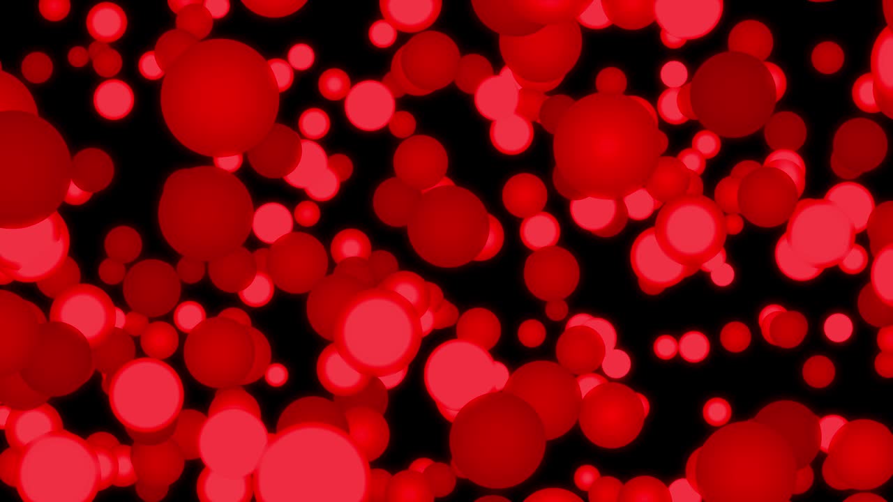 큰 크기의 점 공이 움직이는 애니메이션 모션 그래픽