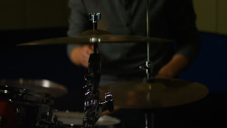 man playing a drums