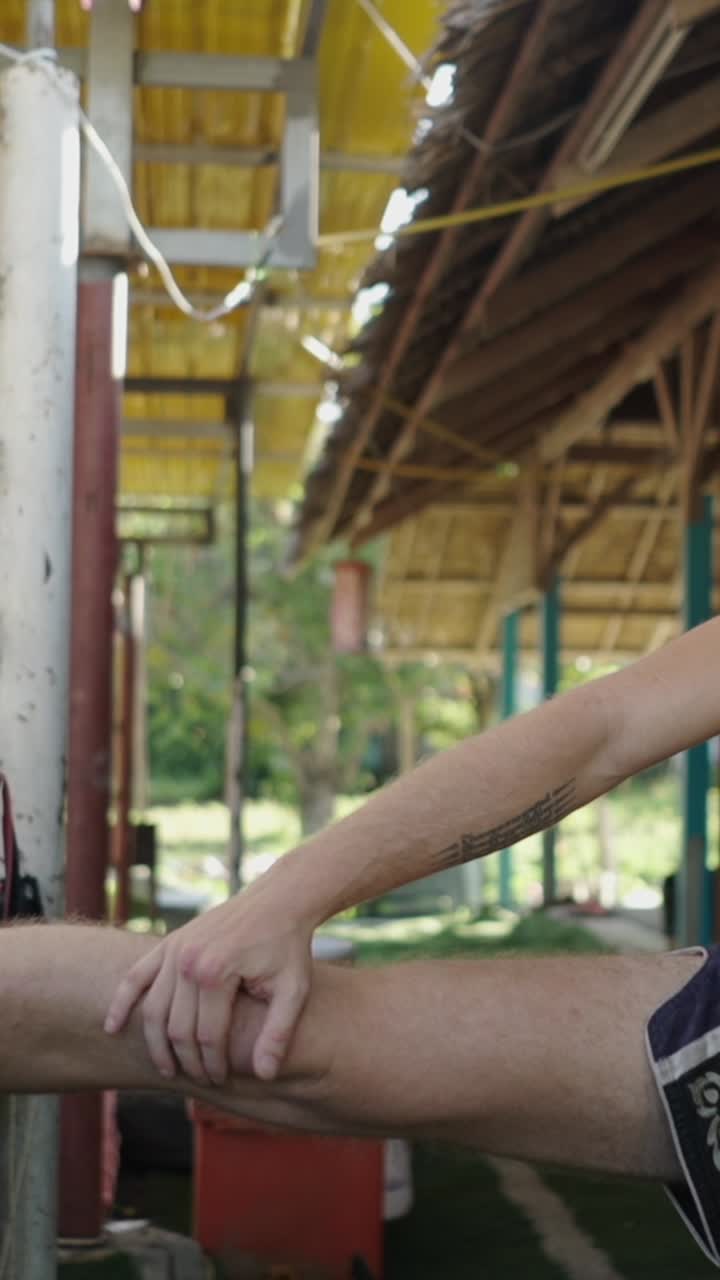 Photo of human stretching leg