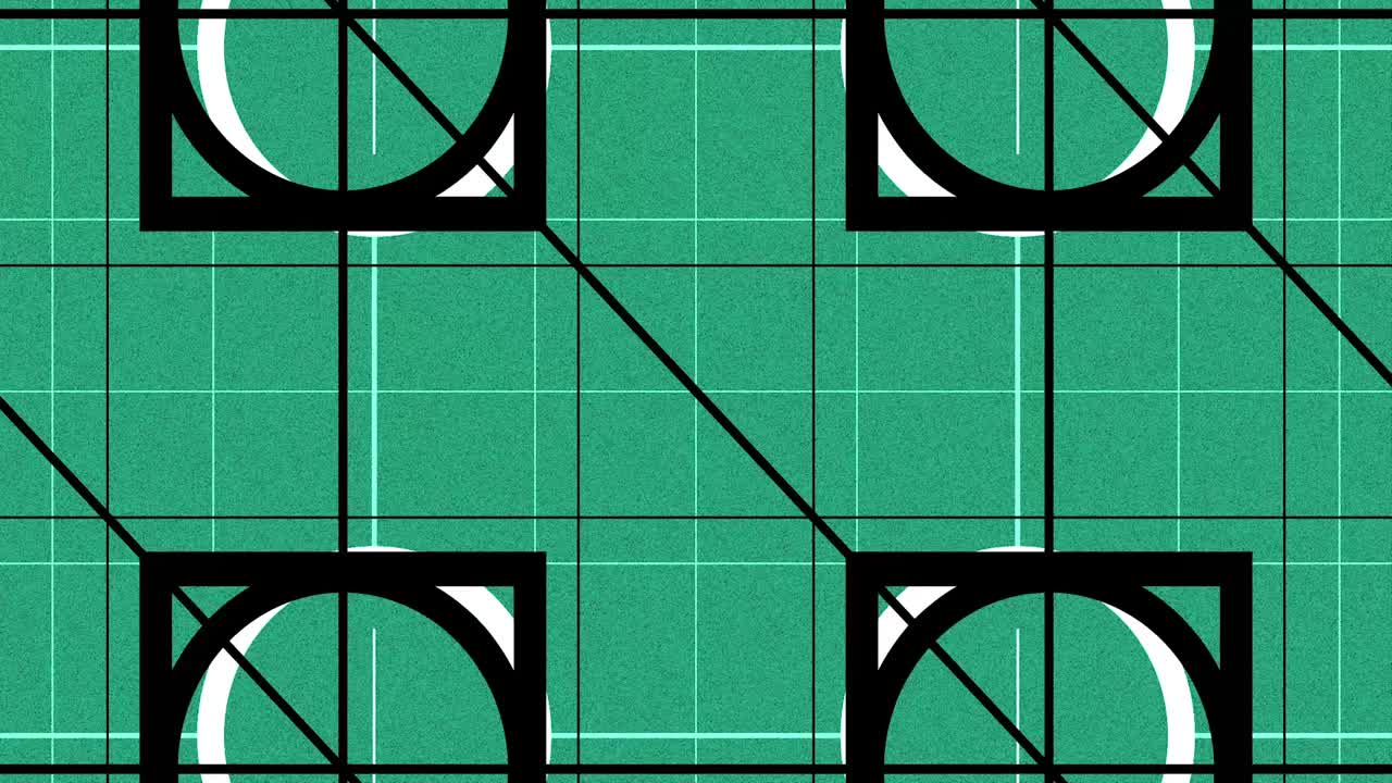 cuadrícula de fondo abstracta con círculos versión a 30