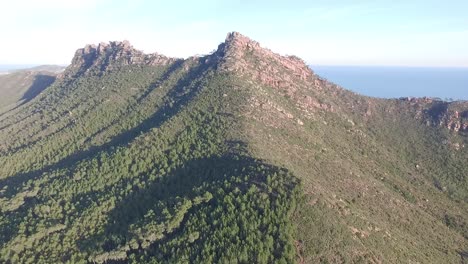 the top of the mountaint and the sea