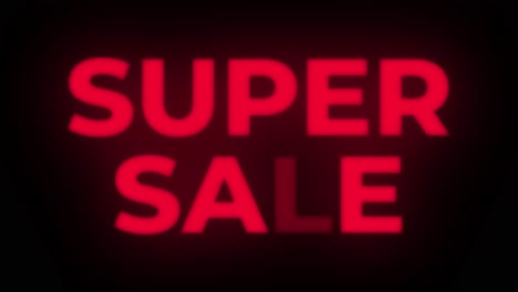 super sale neon sign
