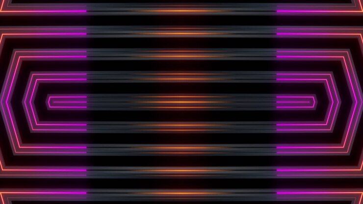 Abstrakt neon geometrisk mønster