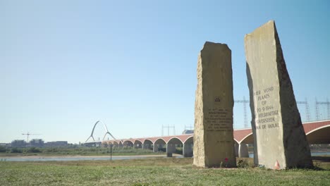 monument and bridge in holland