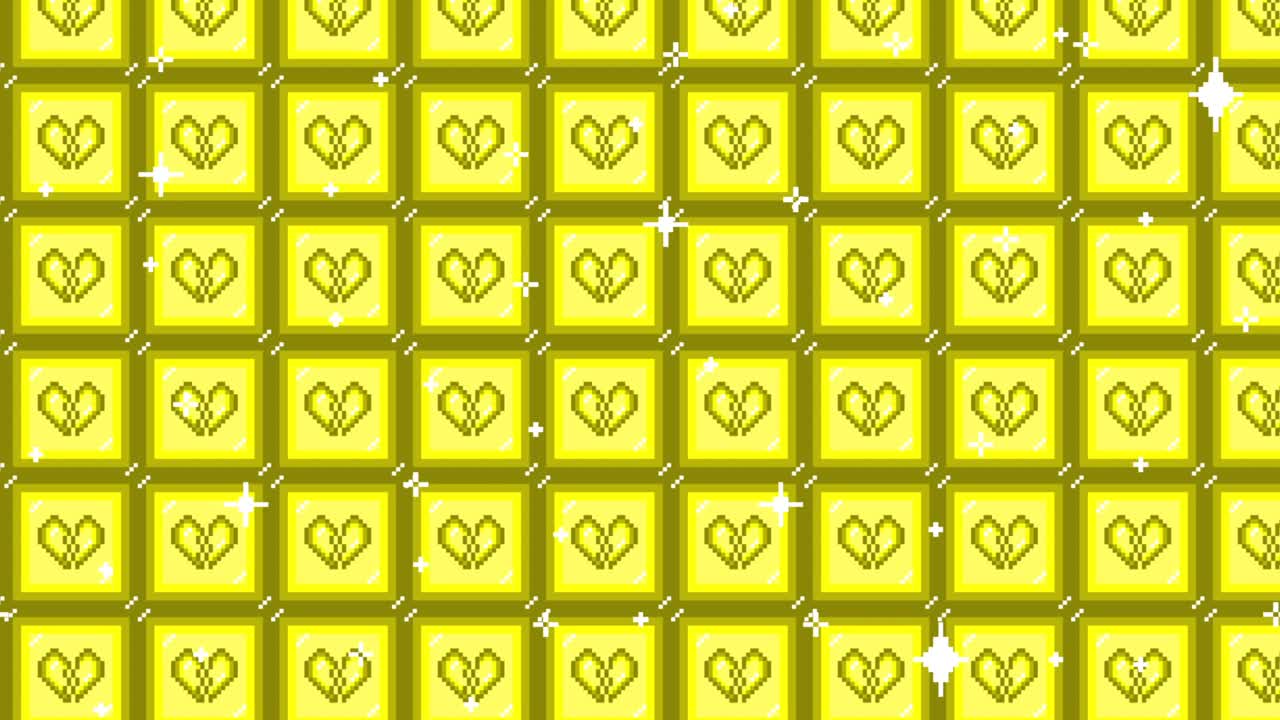 Pixel art tile broken heart icon Looping animated background. 1080p (3).mp4