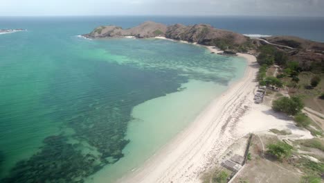 clean-pristine-tropical-white-sand-beach-in-Lombok-island-Indonesia-travel-holiday-destination