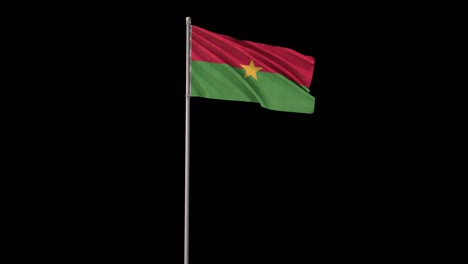 burkina faso flag with alpha channel