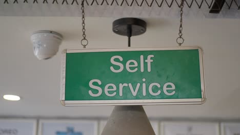 self service sign