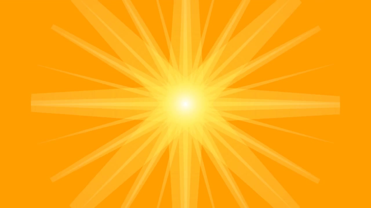 Abstract Golden Sunburst Background Animation