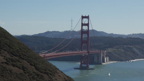 fort point national historic site under the golden gate bridge at the entrance of san francisco bay in california